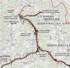 Javna razgrnitev Državnega prostorskega načrta za državno cesto od priključka Maline do MMP Metlika in priključka Črnomelj jug