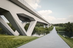 V Novem mestu na ogled natečajne rešitve dveh mostov čez Krko