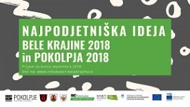 Javni natečaj »NAJ PODJETNIŠKA BELE KRAJINE 2018 IN POKOLPJA 2018«