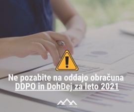 Če ste letni davčni obračun oddali po 31. 3. 2022, se vam prestavi rok za plačilo akontacij