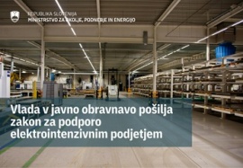 Vlada v javno obravnavo pošilja zakon za podporo elektrointenzivnim podjetjem