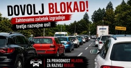 Začnimo z gradnjo 3. razvojne osi jug - DOVOLJ BLOKAD!