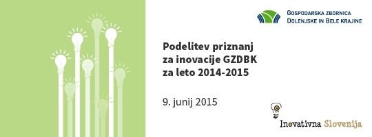 Podelitev priznanj za inovacije GZDBK za 2014–2015