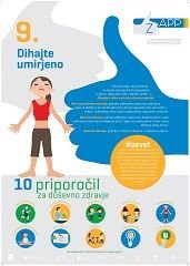 10 priporočil za duševno zdravje v obliki plakatov