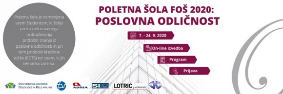 Poletna šola FOŠ 2020: PO - Poslovna odličnost