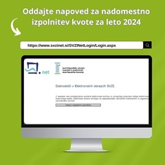 Poziv k oddaji napovedi nadomestne izpolnitve kvote za 2024