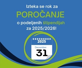 Bliža se rok za poročanje o štipendijah